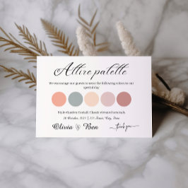 Tarjeta De Recepción Jardín Cóctel Boda Vestido Código Insertar