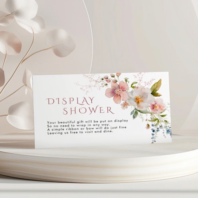 Tarjeta De Recepción Jardín de flores silvestres rústicas (Subido por el creador)