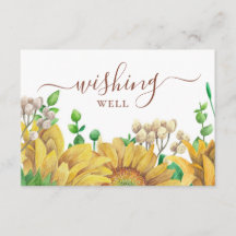 Jardín de girasoles en acuarela. Boda rústica