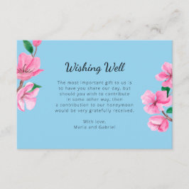 Tarjeta De Recepción Jardín de primavera Bodega deseable bien Boda de j