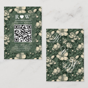 Tarjeta De Recepción Jardineras de Gardenias Lujosas para Boda con Acen