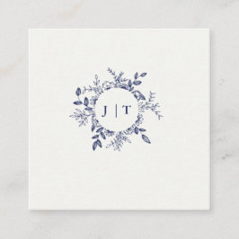 Tarjeta De Recepción Jasminum Sambac Elegant Floral