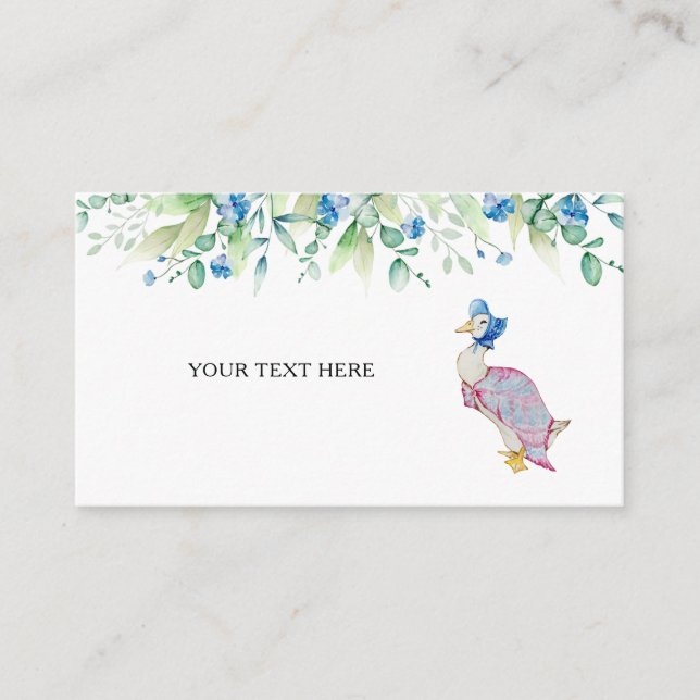 Tarjeta De Recepción Jemima Puddleduck Personalizado anota Cartas de in (Anverso)