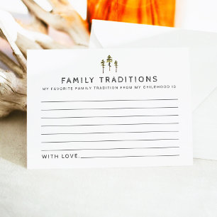 Tarjeta De Recepción JENNA Mountain Pine Baby Family Traditions