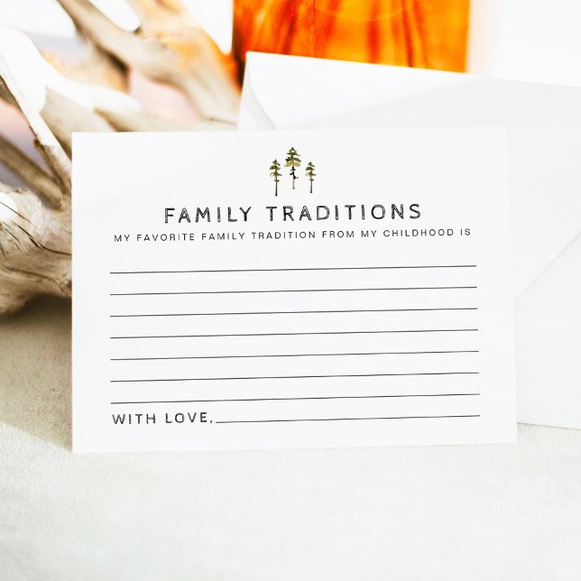 Tarjeta De Recepción JENNA Mountain Pine Baby Family Traditions (Subido por el creador)
