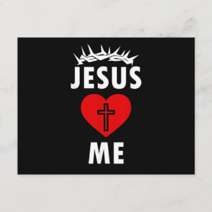 Tarjeta De Recepción Jesús me ama Cristiano Religioso