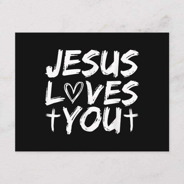 Tarjeta De Recepción Jesús Te Ama Yo Jesús (Anverso)