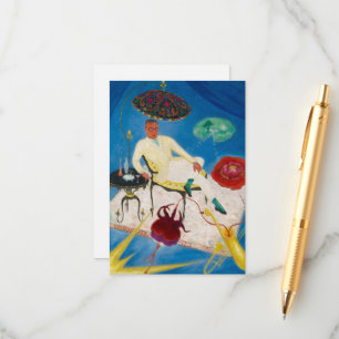 Tarjeta De Recepción Joseph Hergesheimer por Florine Stettheimer