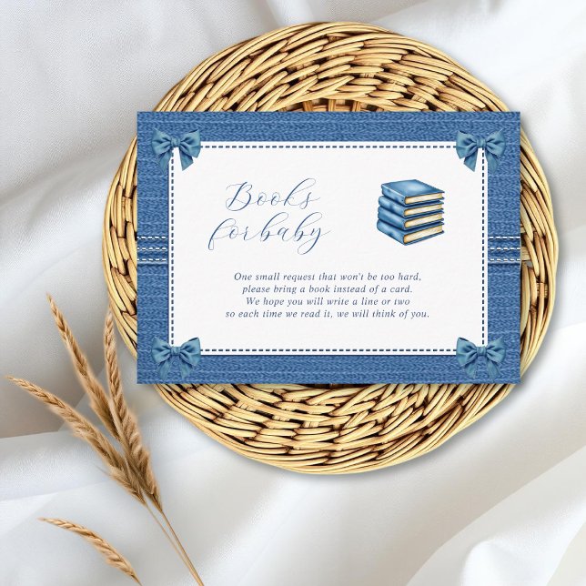 Tarjeta De Recepción Juana azul con libros de arcos para la ducha de un (Subido por el creador)