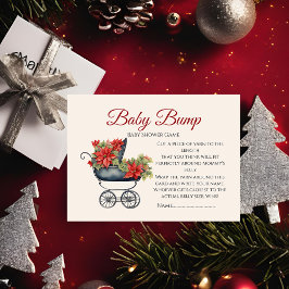 Tarjeta De Recepción Juego Baby Bump XMas Carriage Adivina el tamaño de