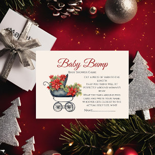 Tarjeta De Recepción Juego Baby Bump XMas Carriage Adivina el tamaño de
