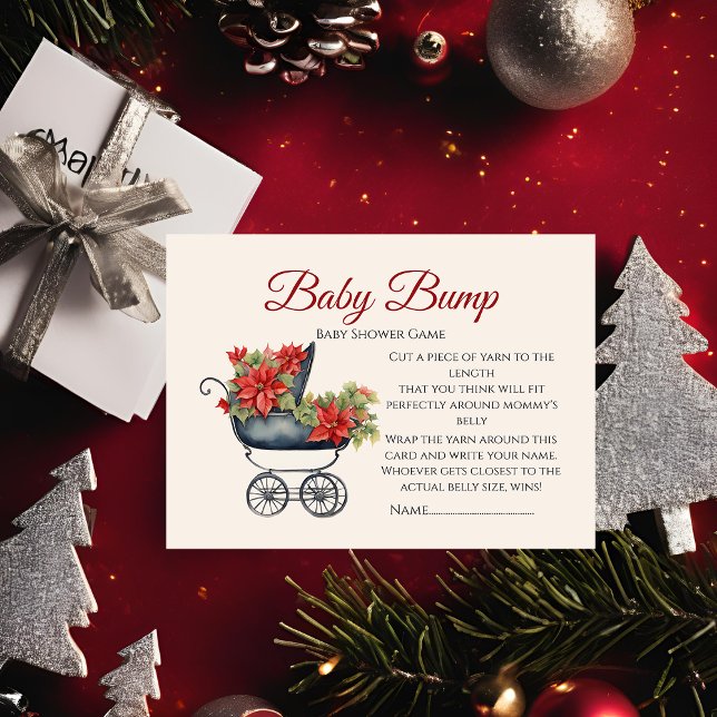 Tarjeta De Recepción Juego Baby Bump XMas Carriage Adivina el tamaño de (Subido por el creador)