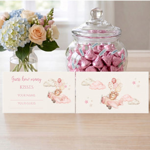 Tarjeta De Recepción Juego de Adivina Cuántos Besos Apenas Esperamos