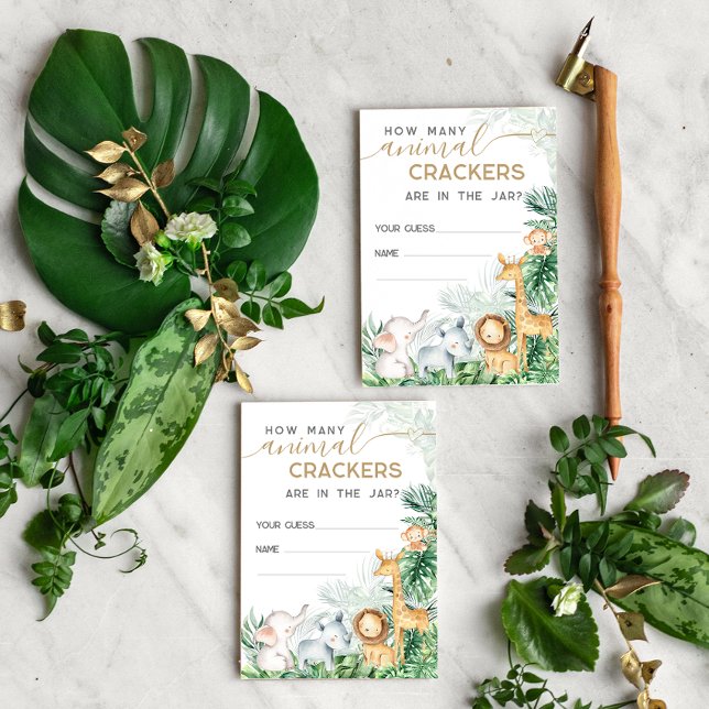 Tarjeta De Recepción Juego de adivinación Safari Baby Animals de Baby S (Subido por el creador)