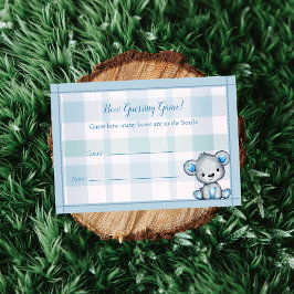 Tarjeta De Recepción Juego de adivinando el juego de Count Cuear Bear B