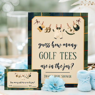 Tarjeta De Recepción Juego de adivinanza para baby shower del osito de 