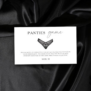 Tarjeta De Recepción Juego de Bragas Despedida de Soltera Ropa Interior