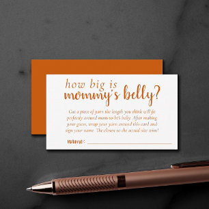 Tarjeta De Recepción Juego de caída simple Naranja ¿Qué tan grande es