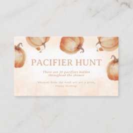 Tarjeta De Recepción Juego de caza del pacificador de la calabaza de ot