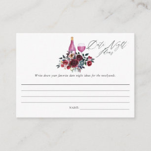 Tarjeta De Recepción Juego de desayuno nupcial de cata de vino de Borgo