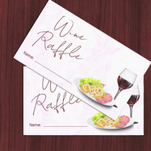 Tarjeta De Recepción Juego de Despedida de Soltera con Vino y Charcuter