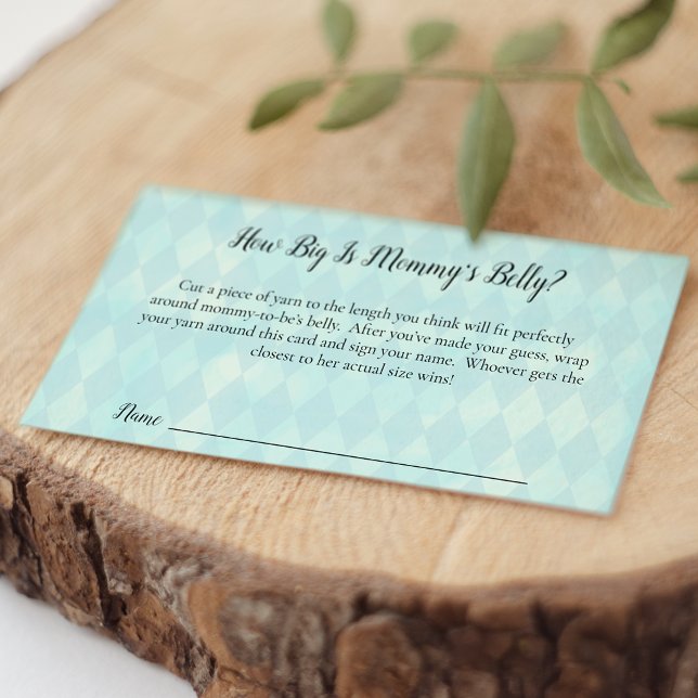 Tarjeta De Recepción Juego de ducha de tamaño Belly de mamá conejo blan (Subido por el creador)