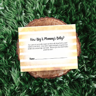 Tarjeta De Recepción Juego de ducha de tamaño Belly de una conejita ama