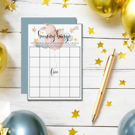 Tarjeta De Recepción Juego de ducha estrella de globo Bunny Bingo Ballo