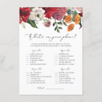 Juego de encontrar al invitado con Amaryllis Roja 