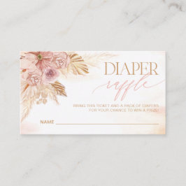 Tarjeta De Recepción Juego de entradas de Raffle de Grass Diaper Pampas