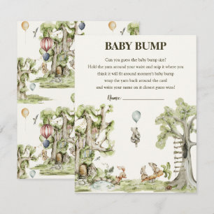 Tarjeta De Recepción Juego de golpes Baby Shower para Woodland Neutral 