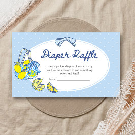 Tarjeta De Recepción Juego de la Diaper Raffle de la Ducha de Bebé con 