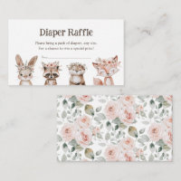 Juego de Rifas de Pañales para Baby Shower de Anim
