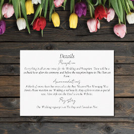 Tarjeta De Recepción Juego LGBTQ Tulips Flowers