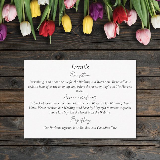 Tarjeta De Recepción Juego LGBTQ Tulips Flowers (Subido por el creador)