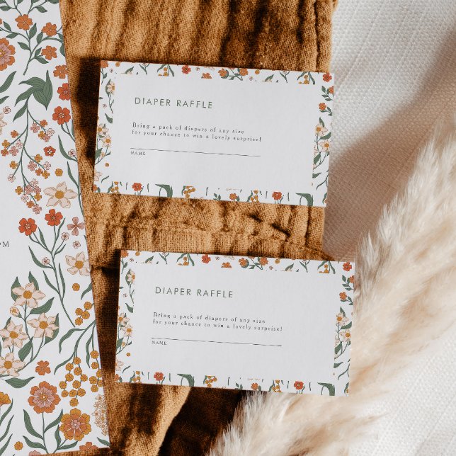 Tarjeta De Recepción Juego moderno retro Groovy Diaper Raffle (Subido por el creador)