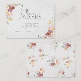 Tarjeta De Recepción Juego Rubor Pink Garden Flowers Bridal Shower