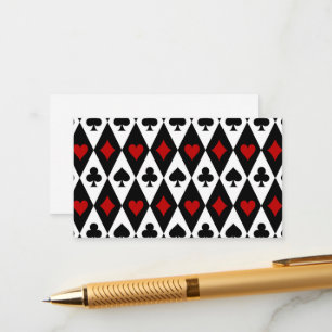 Tarjeta De Recepción Jugador de cartas de Blackjack Casino Las Vegas