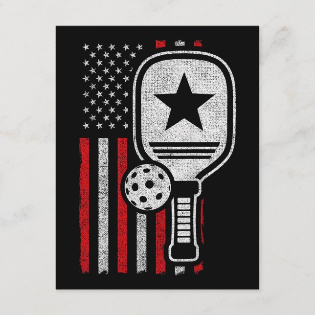 Tarjeta De Recepción Jugador de pelota de futbol - Bandera Americana -  (Anverso)