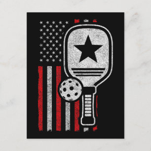 Tarjeta De Recepción Jugador de Pickleball - Pickleball Bandera America