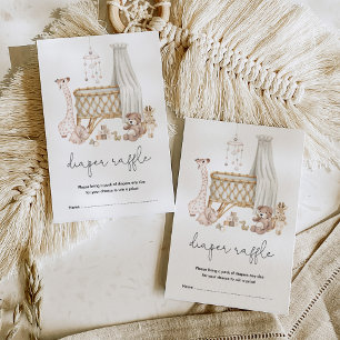 Tarjeta De Recepción Juguetes de guardería de niños con tono de tierra 