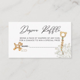 Tarjeta De Recepción Juguetes de madera y aliento del bebé - Raffle de 