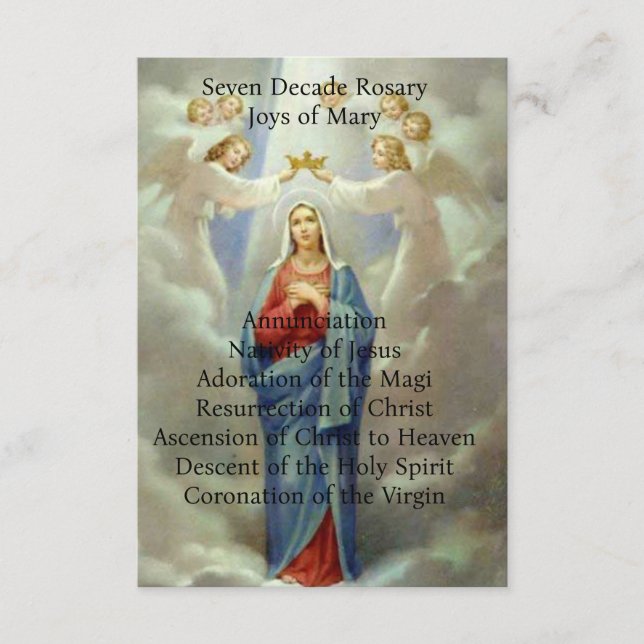 Tarjeta De Recepción Juguetes de María (Anverso)