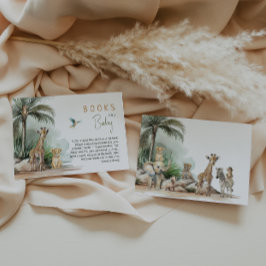 Tarjeta De Recepción Jungle Safari Animals Baby Shower Books For Baby