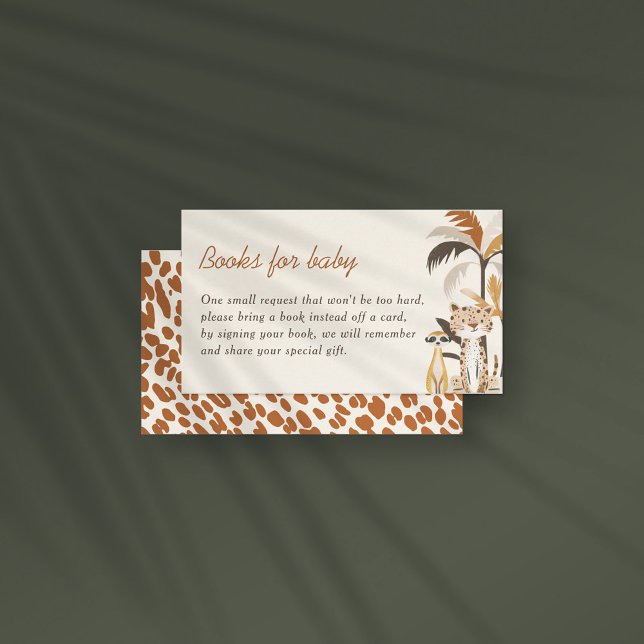 Tarjeta De Recepción Jungle Safari Animals Baby Shower Books For Baby (Subido por el creador)