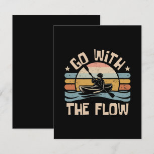 Tarjeta De Recepción kayak-divertido