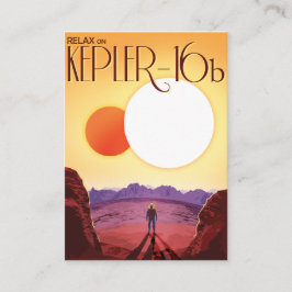 Tarjeta De Recepción Kepler-16b: Puesta de sol binaria solar Arte espac