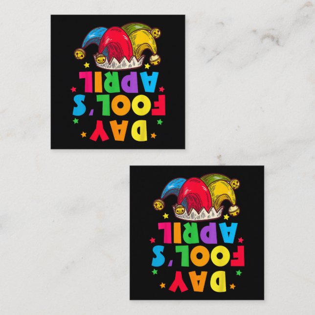 Tarjeta De Recepción Kit de bromas divertidas del Día de los Inocentes  (Anverso / Reverso)