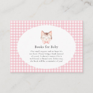 Tarjeta De Recepción Kitty Cat Pink Purr-fect Baby Girl Baby Shower