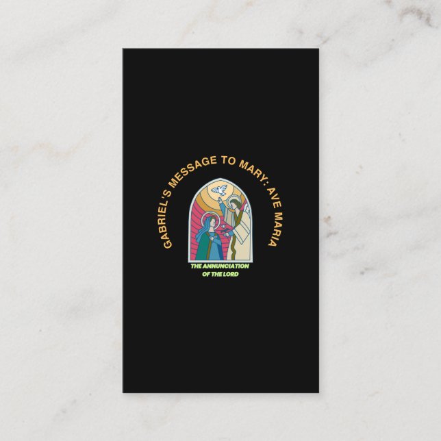 Tarjeta De Recepción La Anunciación del Señor (Anverso)